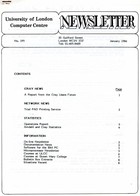 ULCC News January 1986  Newsletter 195