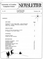 ULCC News December 1986  Newsletter 205