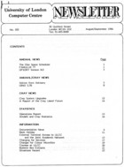 ULCC News August/September 1986  Newsletter 202