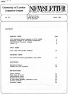 ULCC News March 1986  Newsletter 197