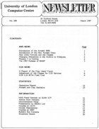 ULCC News March 1987  Newsletter 208