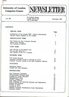 ULCC News November 1986  Newsletter 204