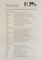 RM Nimbus PC RM Basic Quick Reference Guide 