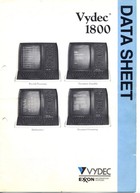 Vydec 1800 Data Sheet Brochure