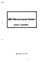 BBC Microcomputer System - Technical Specification - Issue 2