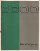 Control Data 3600 Computer System Reference Manual