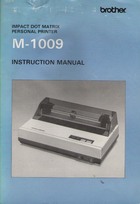  Brother M-1009 Instruction Manual