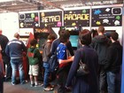 Crowds around the Retro Arcade