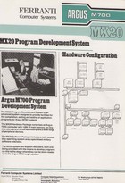 Ferranti Argus M700 MX20 Program Development System Information Sheet