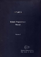 ICT Atlas 2 System Programmers Manual Volume 1