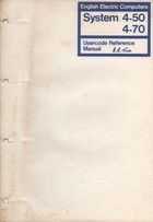 English Electric Computers System Manuals 4.50 and 4.70 