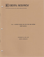 A Context Editor for the CP/M Disk System - User's Manual