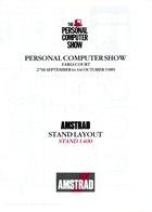 Personal Computer Show 1989 Amstrad Stand Layout