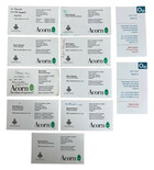 Collection of Acorn and OM Business Cards