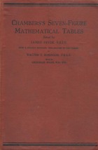Chambers Seven-Figure Mathematical Tables