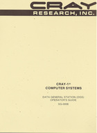 Cray-1 Computer Systems Data General Station (DGS) Operator's Guide