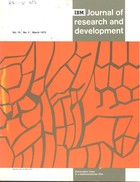Journal of Research & Development March 1975