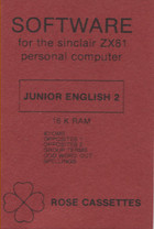 Sinclair ZX 81 Software - Junior English 2