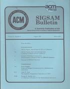 SIGSAM Bulletin -August 1987