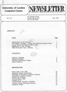 ULCC News May 1981  Newsletter 144