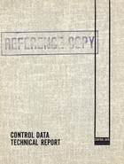 Control Data Technical Report