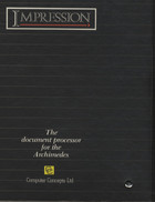 Impression - The document processor for the Archimedes