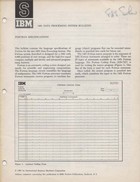 IBM 1401 Data Processing System Bulletin - Fortran Specifications