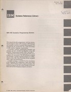 IBM 1401 Systems Reference Library Symbolic Programming Systems