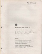 IBM System/360 Model 92 - Three Papers Presented at AFIPS 1964 FJCC
