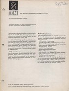 IBM 1401 Autocoder Specifications