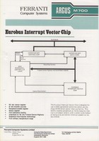 Ferranti Argus M700 Eurobus Interrupt Vector Chip Data Sheet