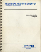 TECHNICAL RESPONSE CENTER Systems Analysis Engineering MastersPort 386SLe Computer