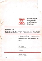 Edinburgh Regional Computing Centre- Edinburgh Fortran Reference Manual