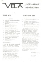 Vela User's Group Newsletter  - Issue 2 June/July 1984