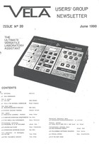 Vela User's Group Newsletter  - Issue 20 June 1990